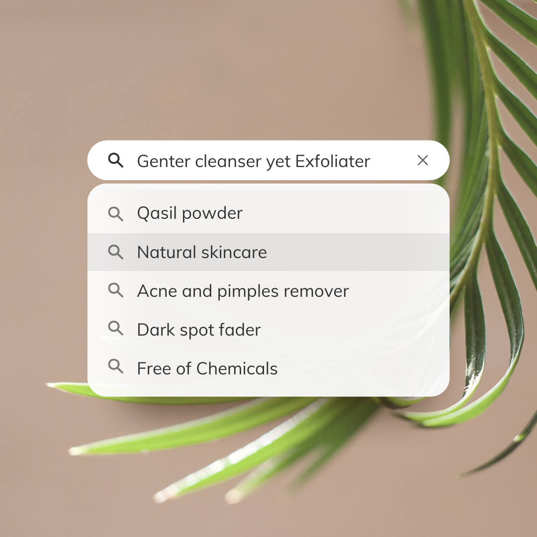 All natural Qasil Cleanser & Exfoliating  Pouch