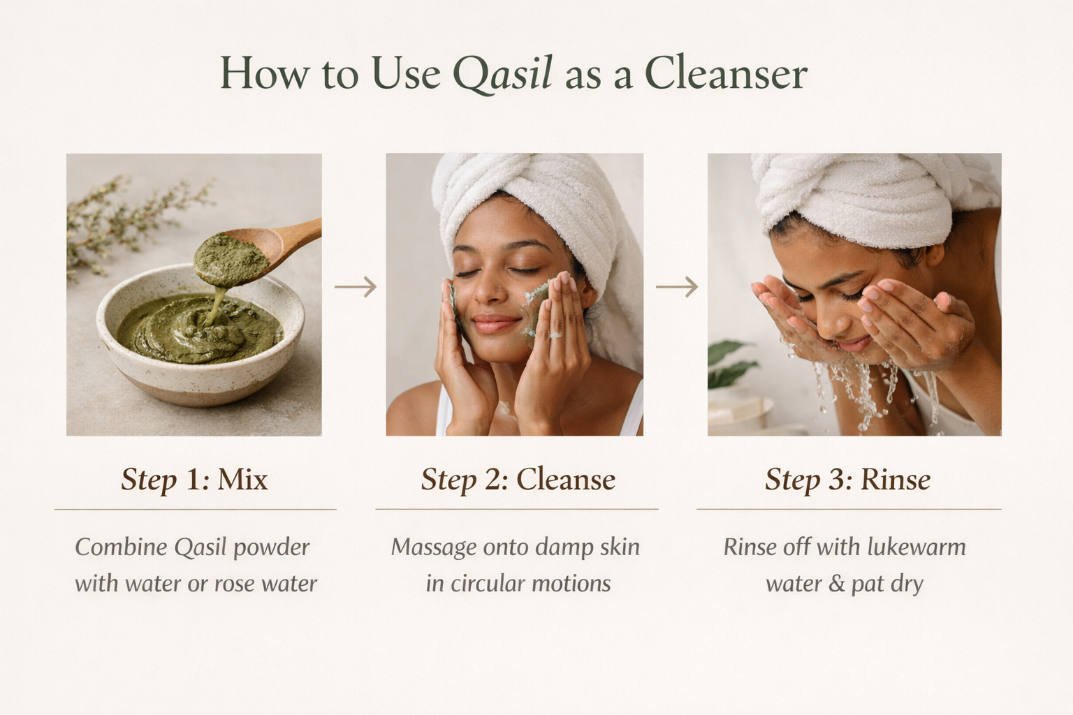 All natural Qasil Cleanser & Exfoliater