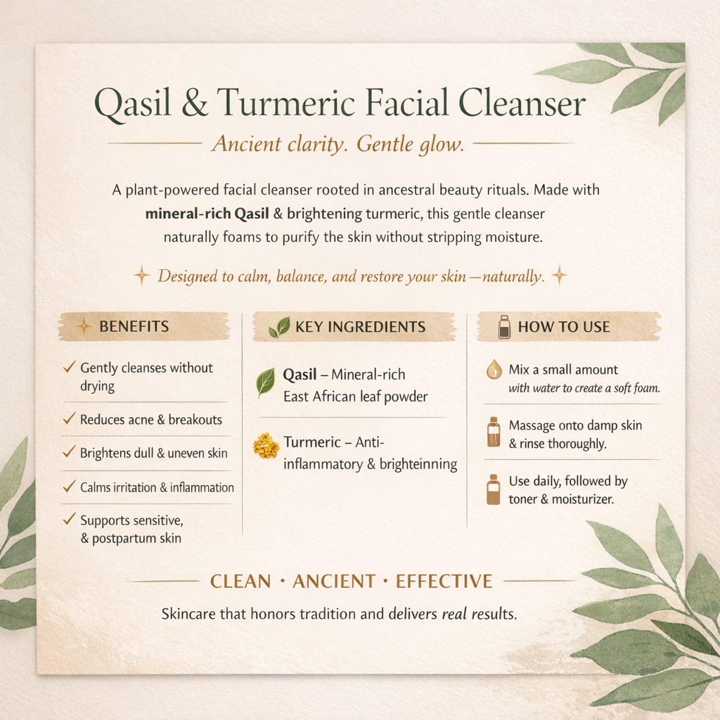 Qasil & Turmeric Facial Cleanser
