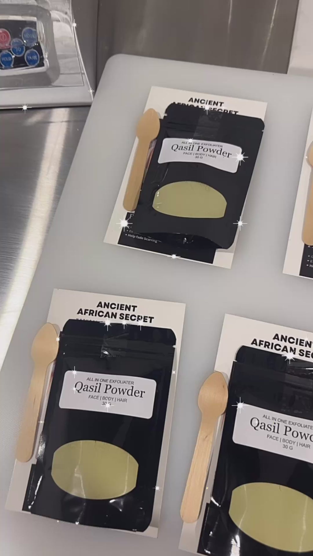 All natural Qasil Cleanser & Exfoliating  Pouch